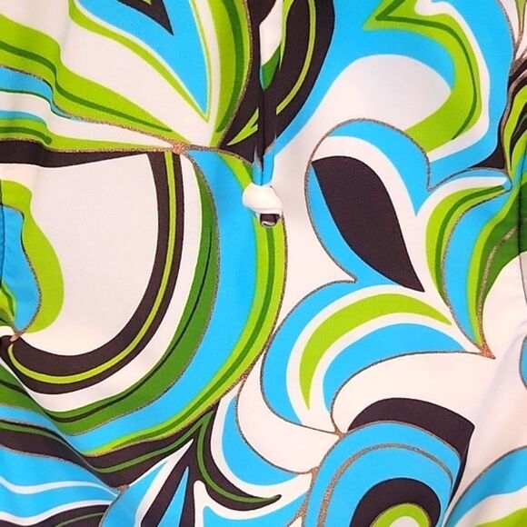 Mossimo One-Piece Swimsuit Backless Vibrant Colored Swirl Womens Size S - Picture 3 of 7